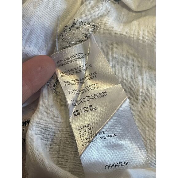 ANTHROPOLOGIE Annie Off the Shoulder Floral Embroidered Blouse boho - Picture 8 of 11